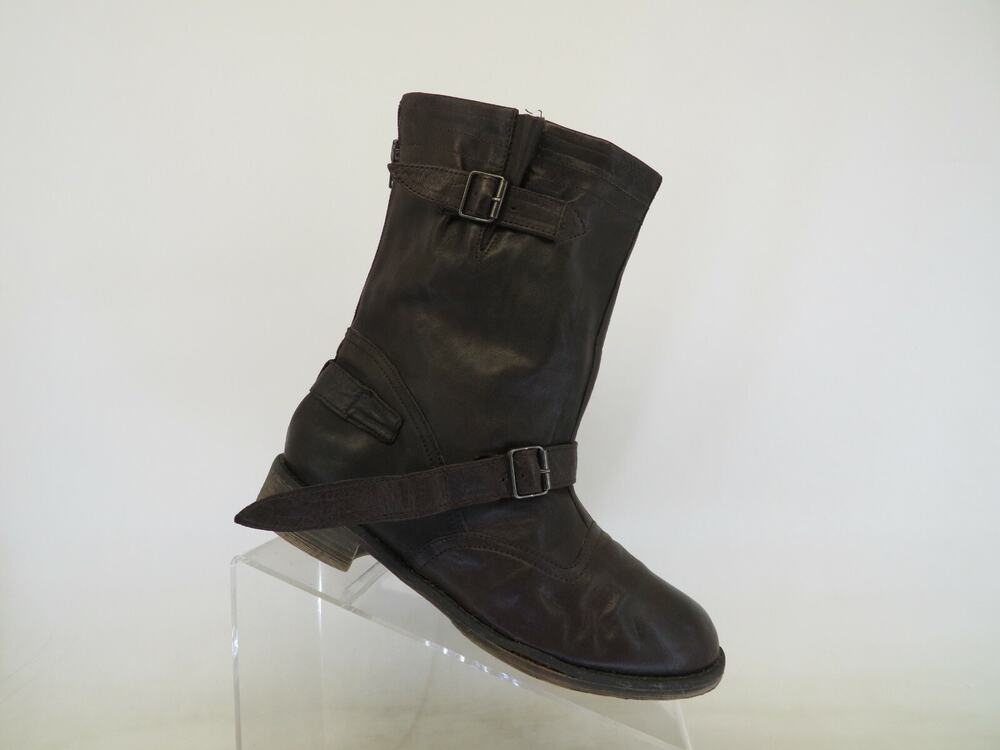 Boutique 9 Womens Size 7.5 M Leather Zip Buckle High Ankle Fashion Boots